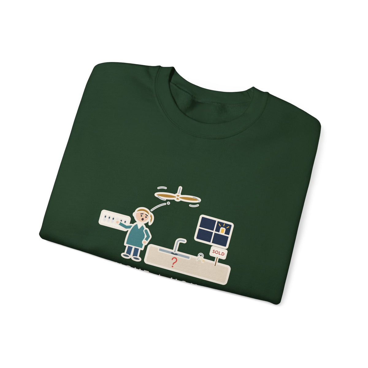 New Homeowner Sweatshirt, First Weekend Finding Which Switch Runs the Garbage Disposal, Funny Switch Plate Crewneck