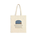 But Never Doubt I Love Tote Bag, Love Shakespeare Quote Tote with Fiery Stars at Sea