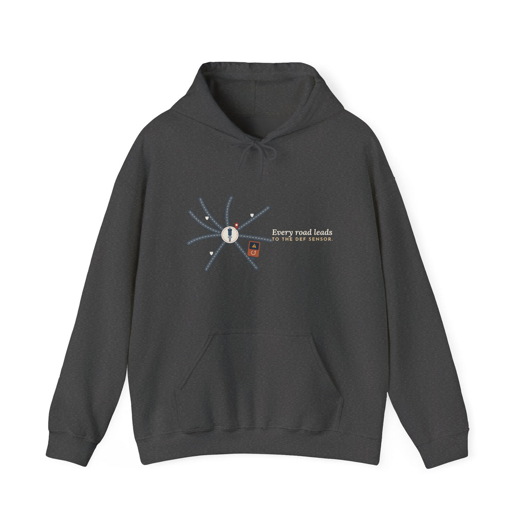 Diesel Mechanic Hoodie - Every Road Leads to the DEF Sensor Diesel Tech Sweatshirt