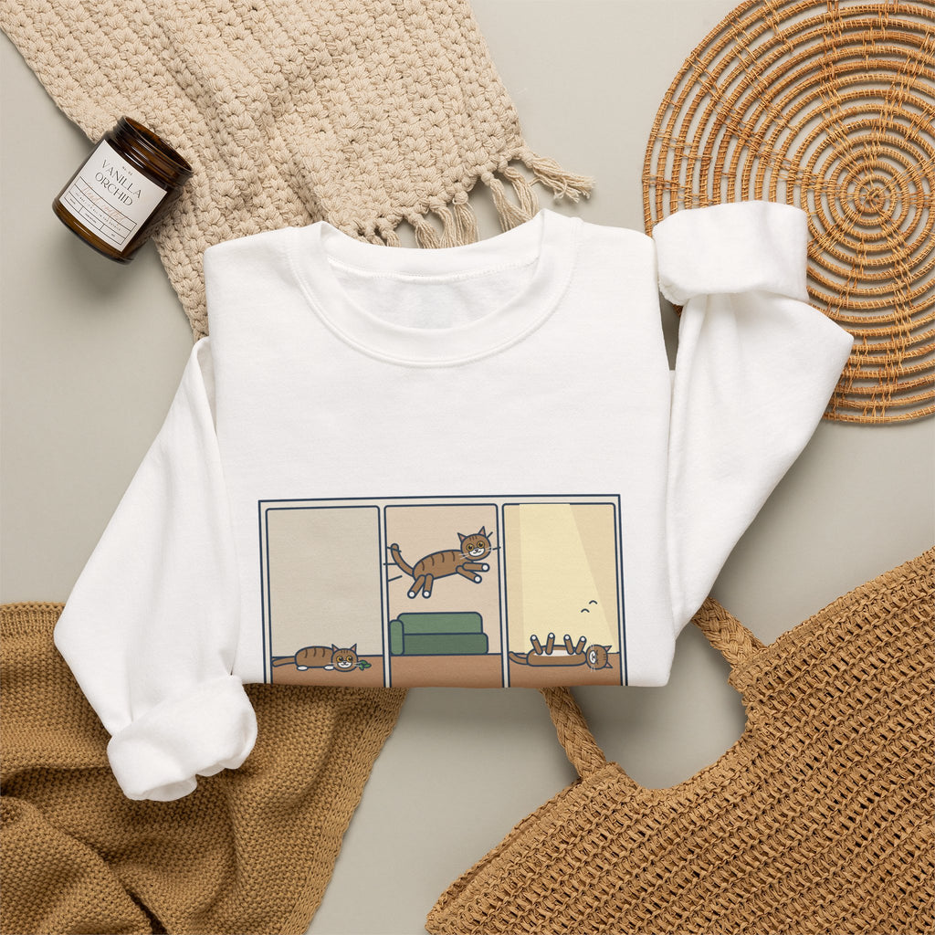 Catnip Sweatshirt, One Pinch, Three Minutes of Chaos, a Four-Hour Nap, Funny Three Panels Crewneck