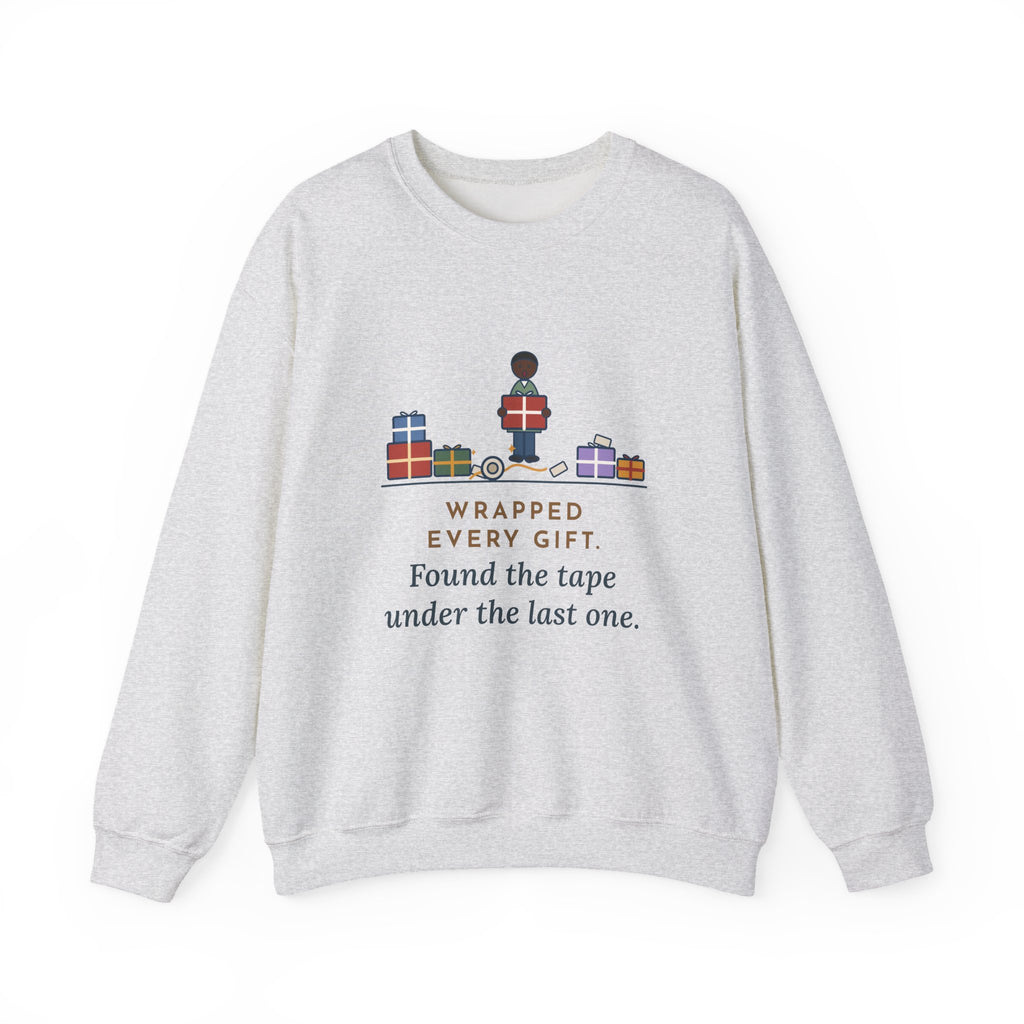 Funny Christmas Crewneck Sweatshirt - The Tape Was Under the Last Gift