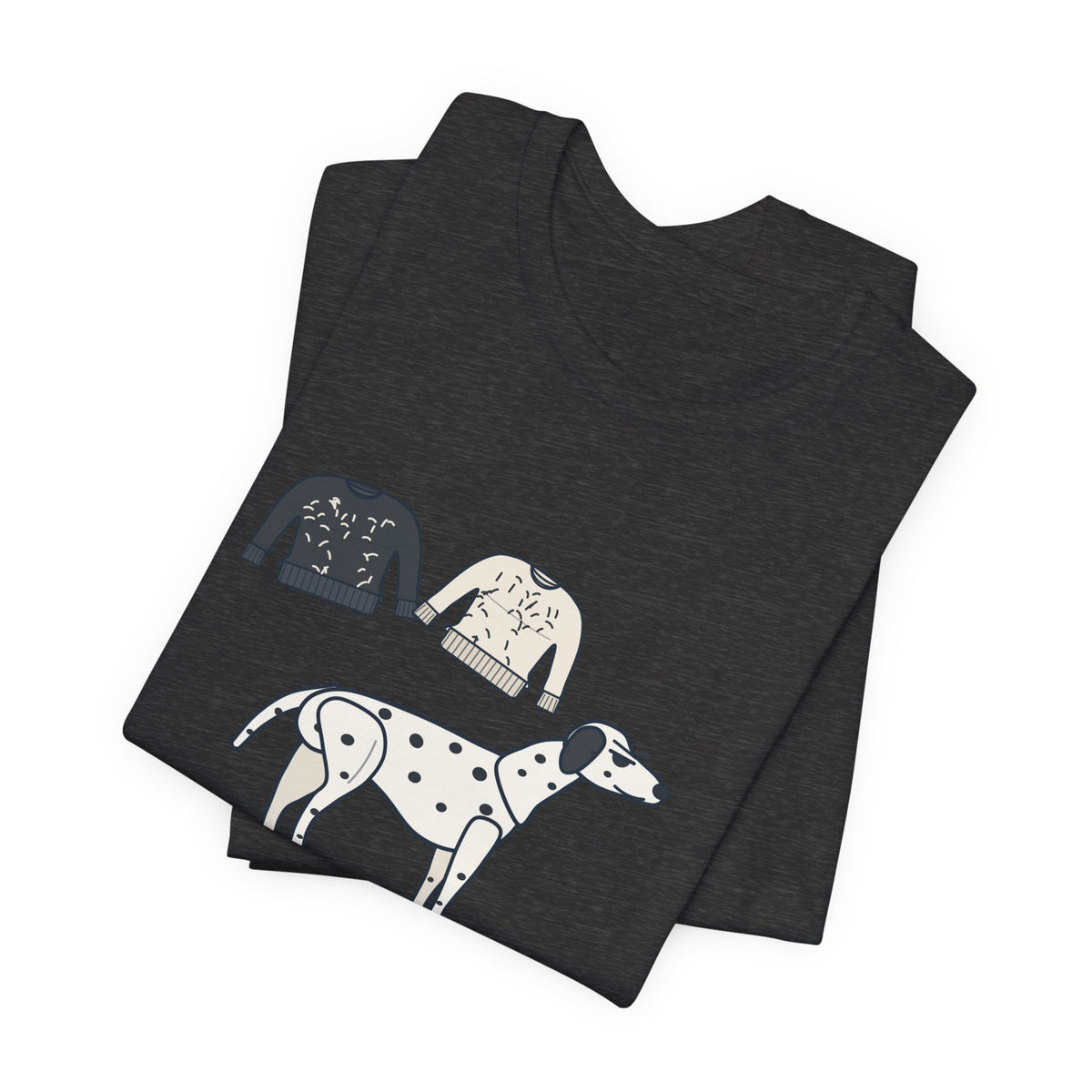 Dalmatian T-Shirt - Sheds in Both Colors. Funny Dalmatian Owner Tee