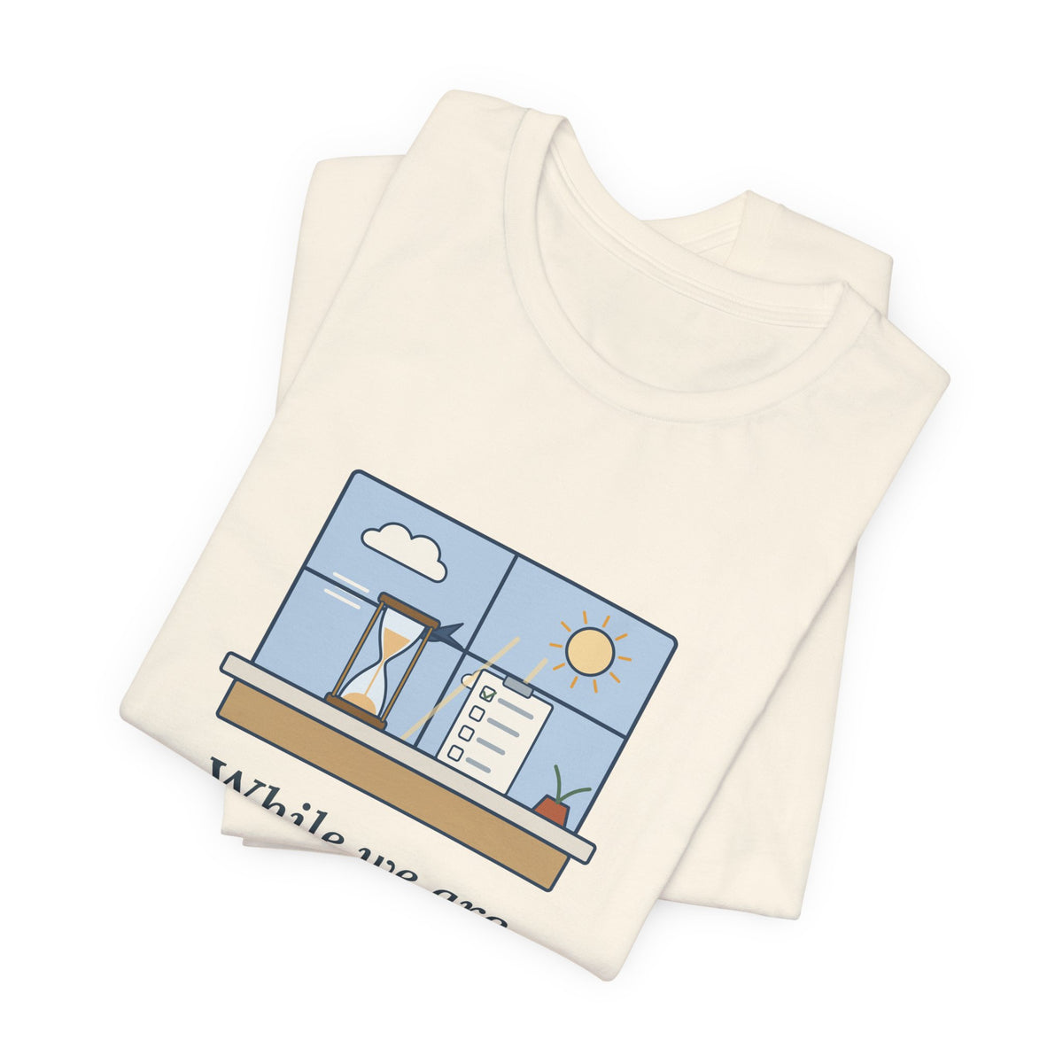 Seneca Quote T-Shirt, While We Are Postponing, Life Speeds By, Stoic Swift Past the Window Tee