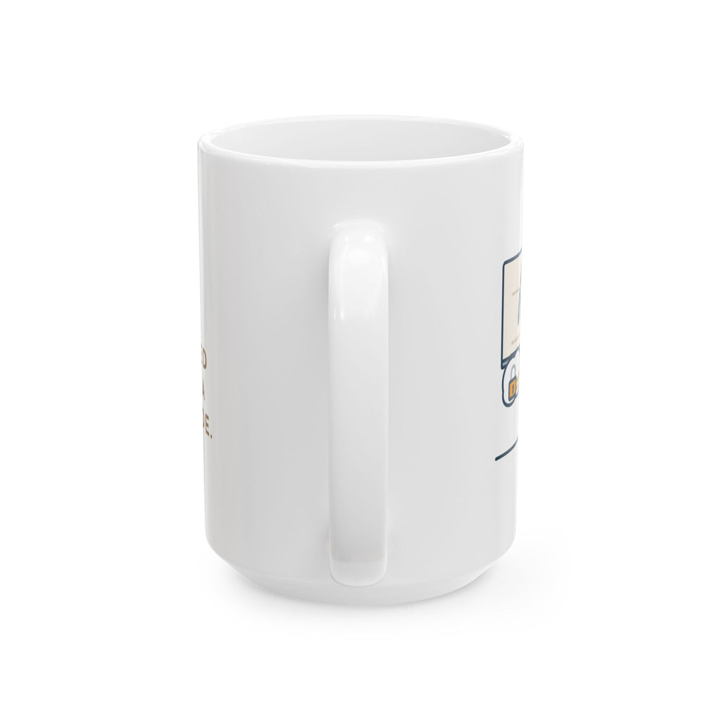 Large Cursive Teacher Mug 15oz - Secret Code Handwriting Lesson