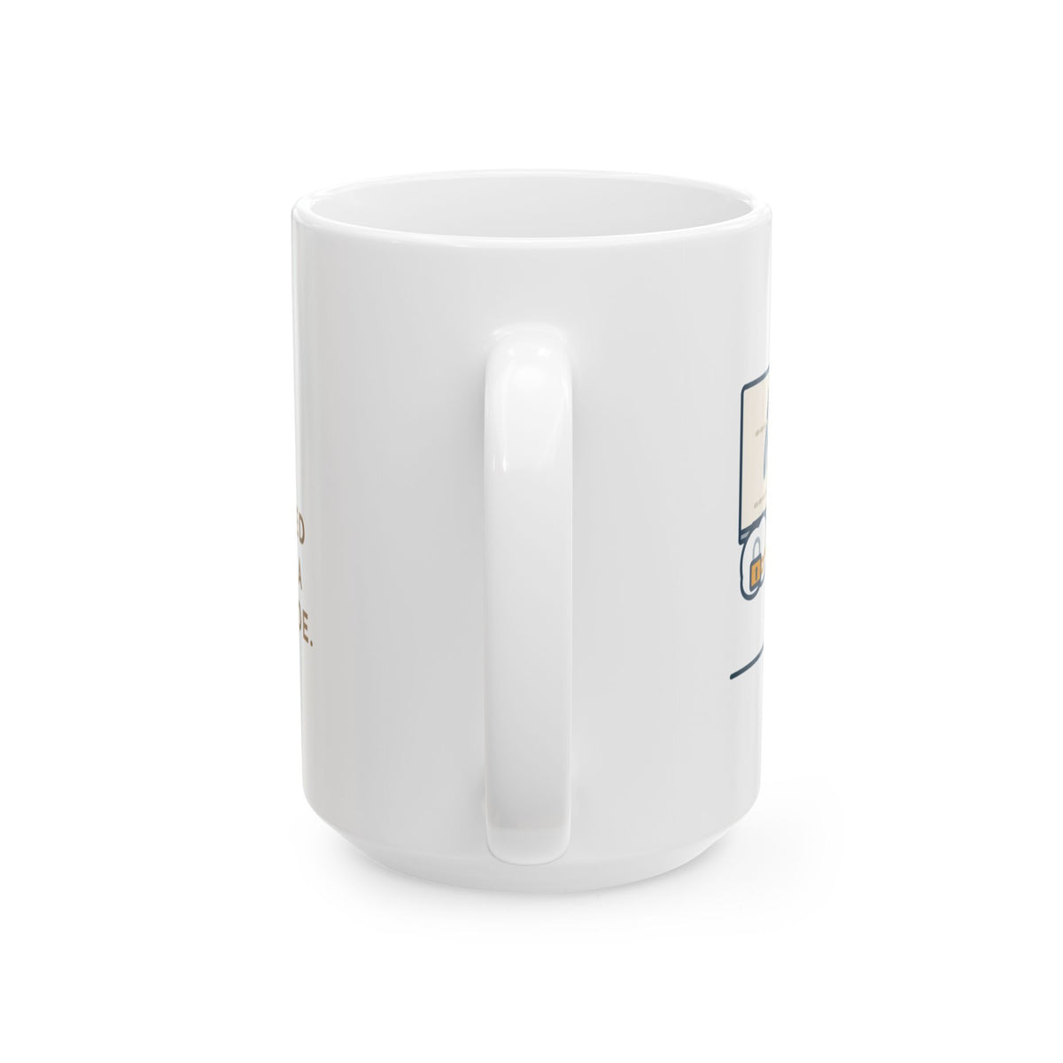 Large Cursive Teacher Mug 15oz - Secret Code Handwriting Lesson