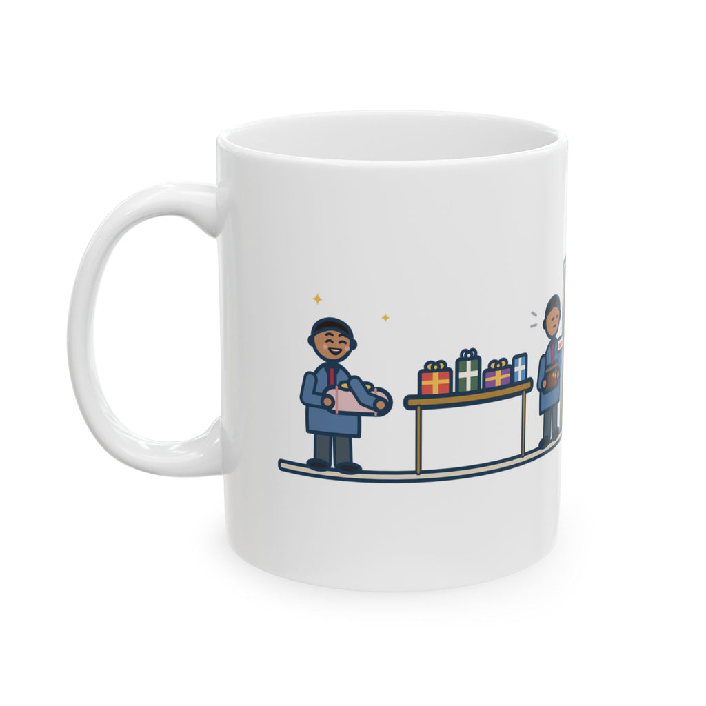 Office Gift Swap Mug, Brought a Nice Blanket, Went Home with a Fruitcake from 2019, Funny Coffee Mug 11oz