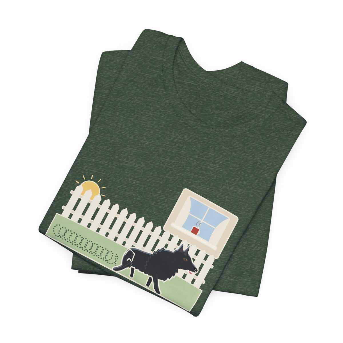 Schipperke T-Shirt - Patrolled the Fence Line Eleven Times Before Breakfast, Funny Dog Tee