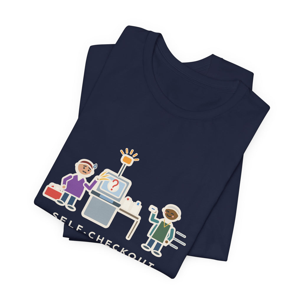Funny Self-Checkout T-Shirt, Twelve Items, Called for Help on Eleven of Them, Checkout Lane Tee