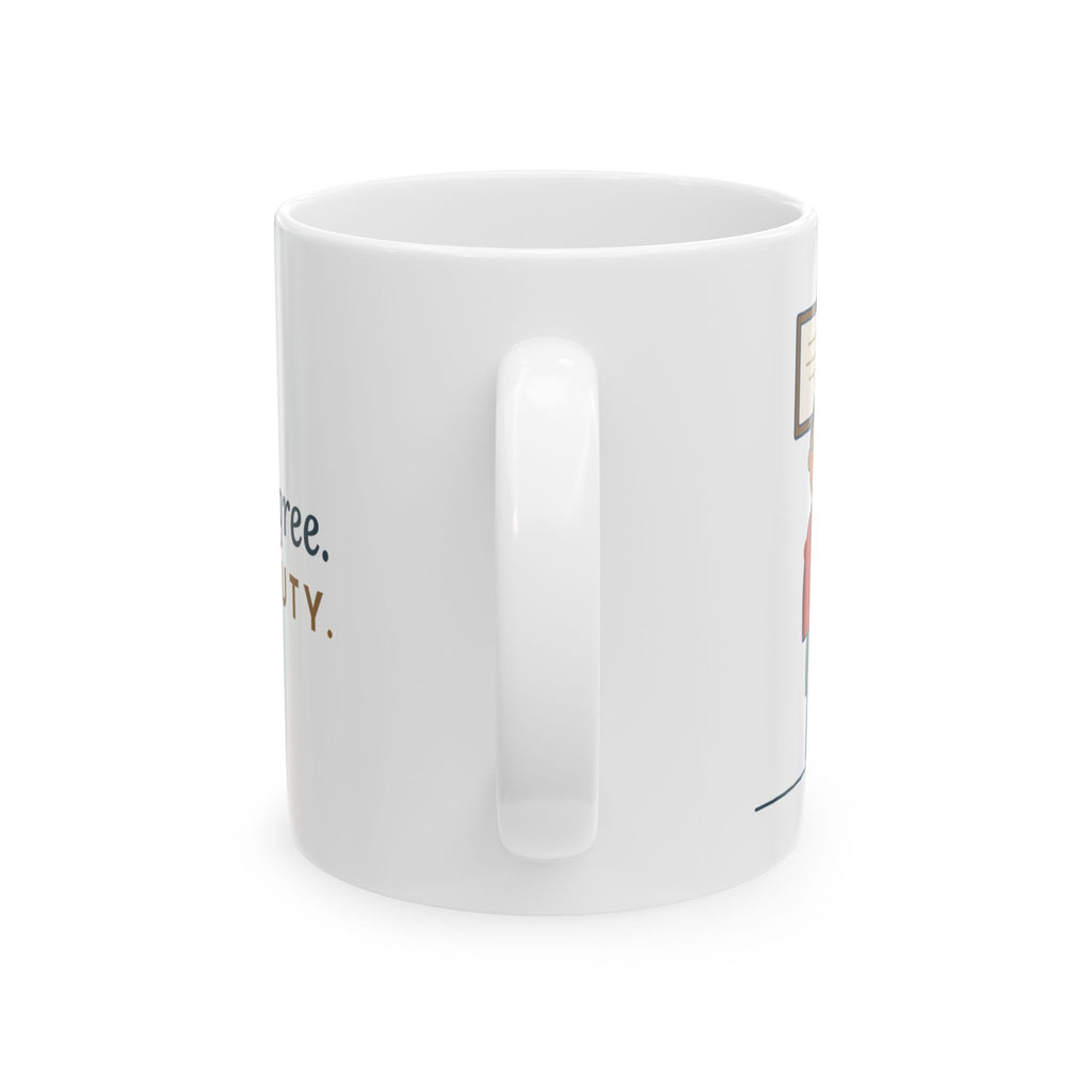 Public Library Librarian Coffee Mug - Master's Degree. Printer Duty.