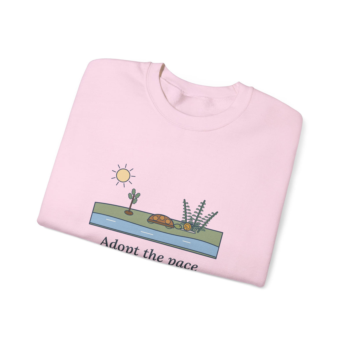Adopt the Pace of Nature, Her Secret Is Patience Sweatshirt, Nature Emerson Quote Crewneck with Tortoise and Snail