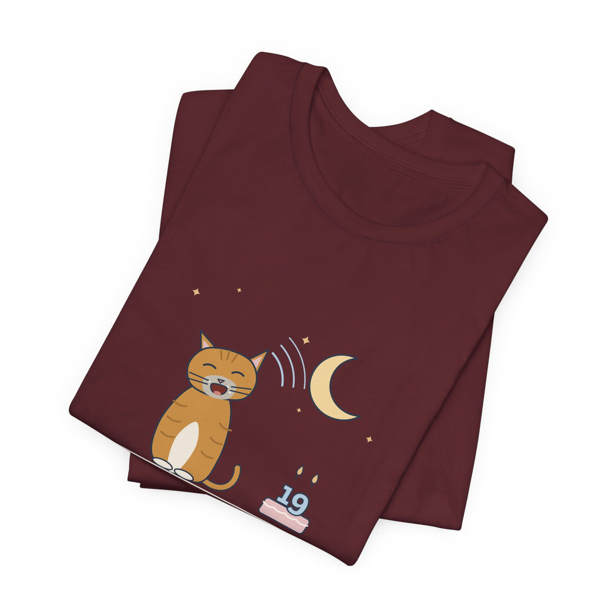 Senior Cat T-Shirt - Nineteen Years Old. Yells at 3 a.m. Earned It. Old Cat Tee