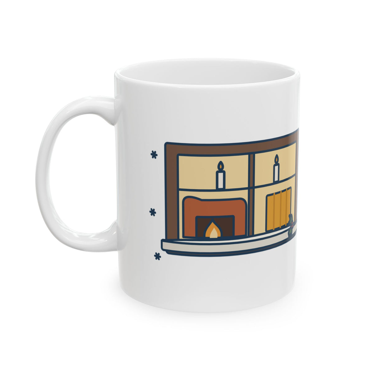 Dickens Quote Mug, I Will Honour Christmas in My Heart, Christmas Candlelit Window Coffee Mug 11oz