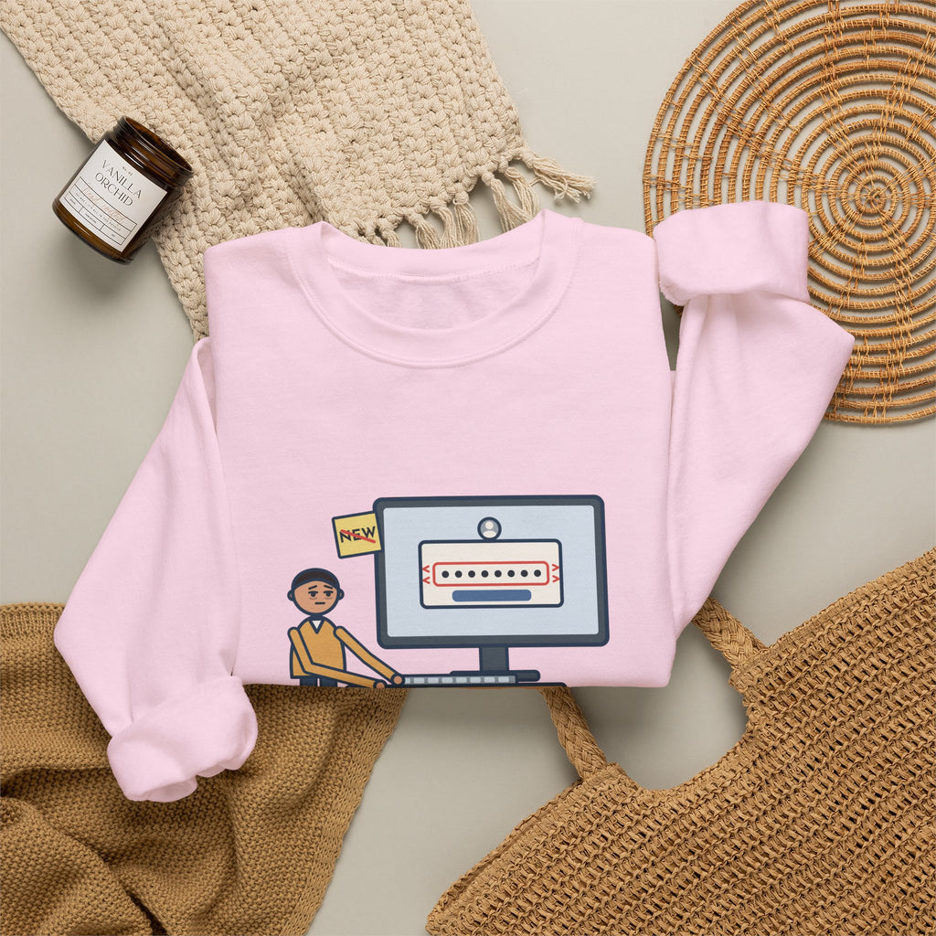 Password Sweatshirt, Changed It, Typed the Old One All Week, Funny Sign-In Box Crewneck