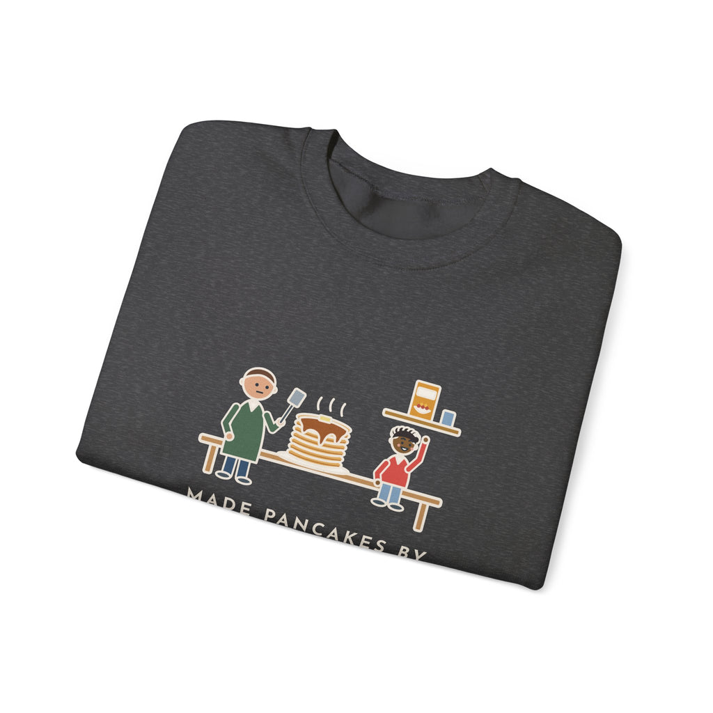 Parent Sweatshirt, Made Pancakes by Special Request, The Kid Now Wanted Cereal, Funny Breakfast Table Crewneck