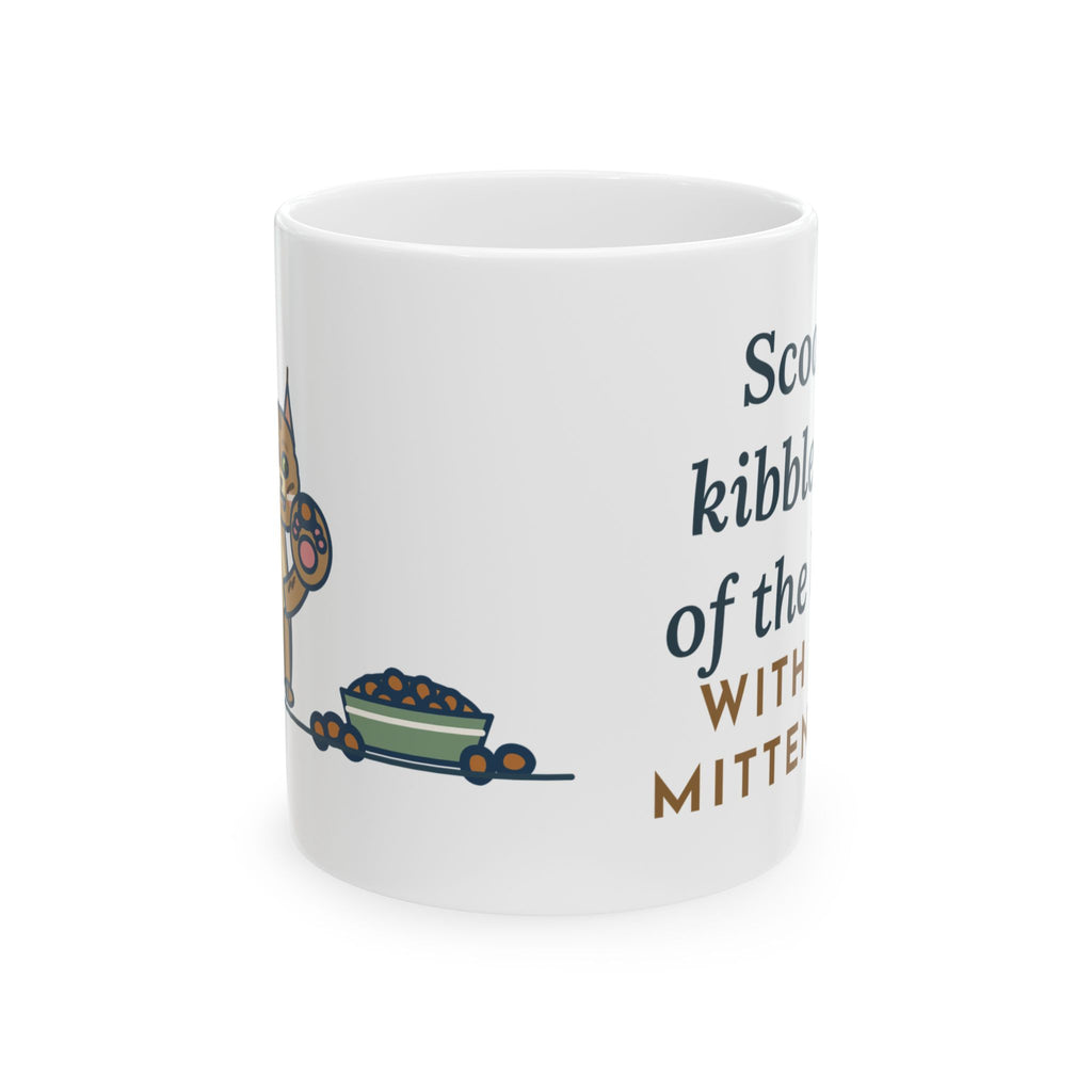 Pixiebob Cat Coffee Mug - Scoops Kibble With Her Mitten Paw