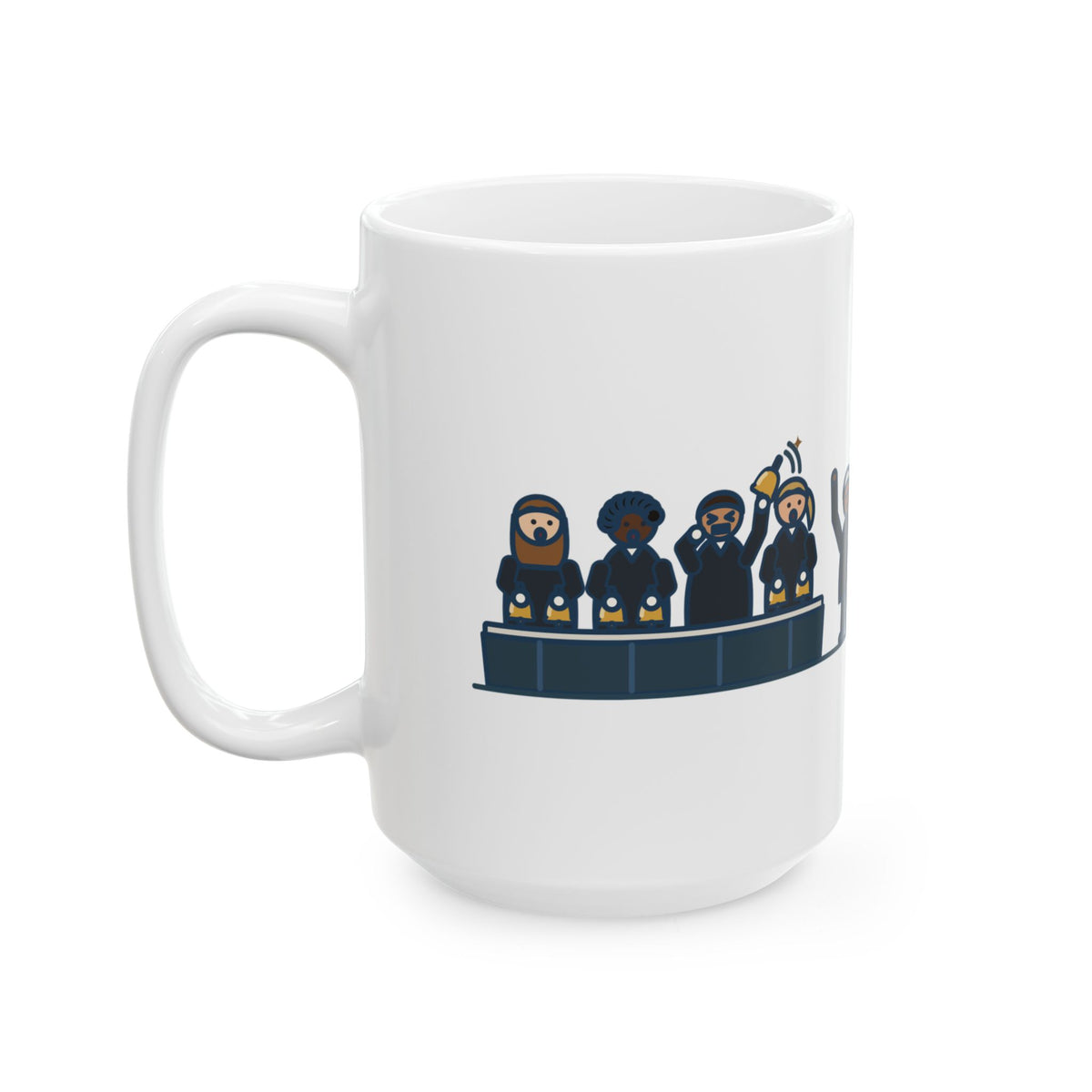 Large Handbell Choir Mug 15oz - The Silent Rest That Wasn't Silent