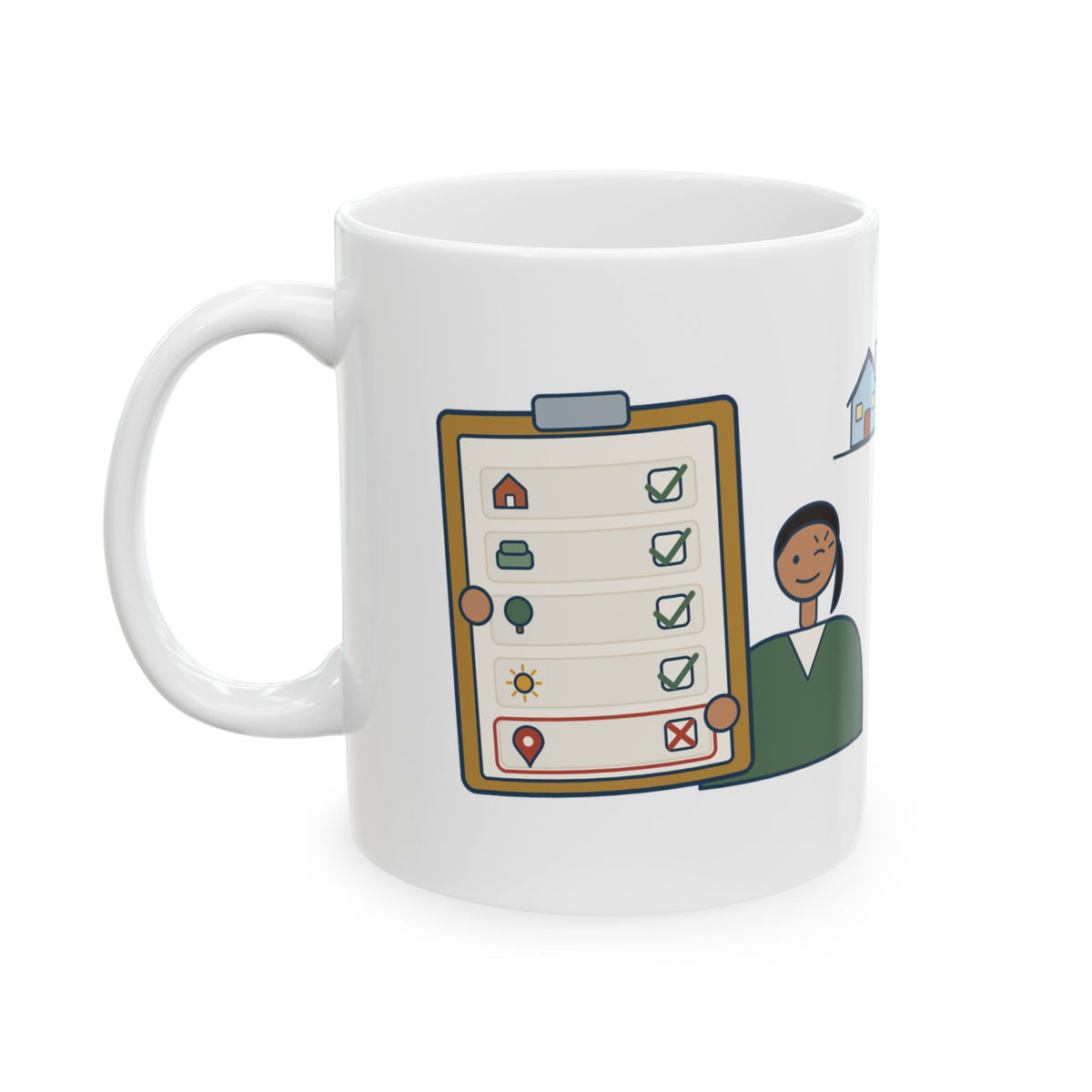 Residential Real Estate Agent Coffee Mug - Great House, Wrong Neighborhood