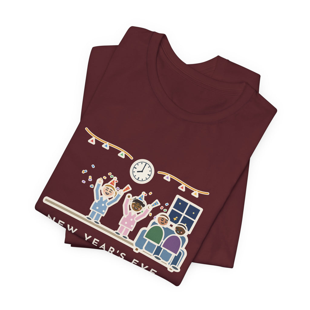 Funny New Year's Eve T-Shirt, With Little Kids, Counted Down at 8:00 and Called It Midnight, Early Countdown Tee