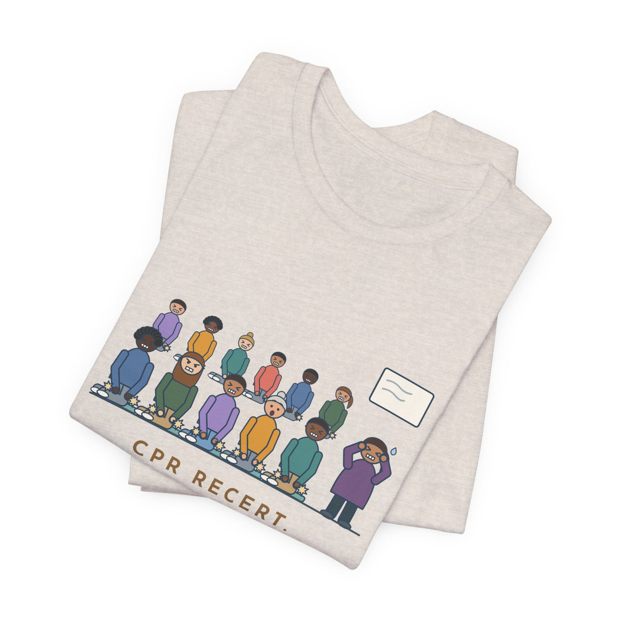 CPR Instructor Nurse T-Shirt - CPR Recert, Thirty Nurses, Sixty Cracking Knees