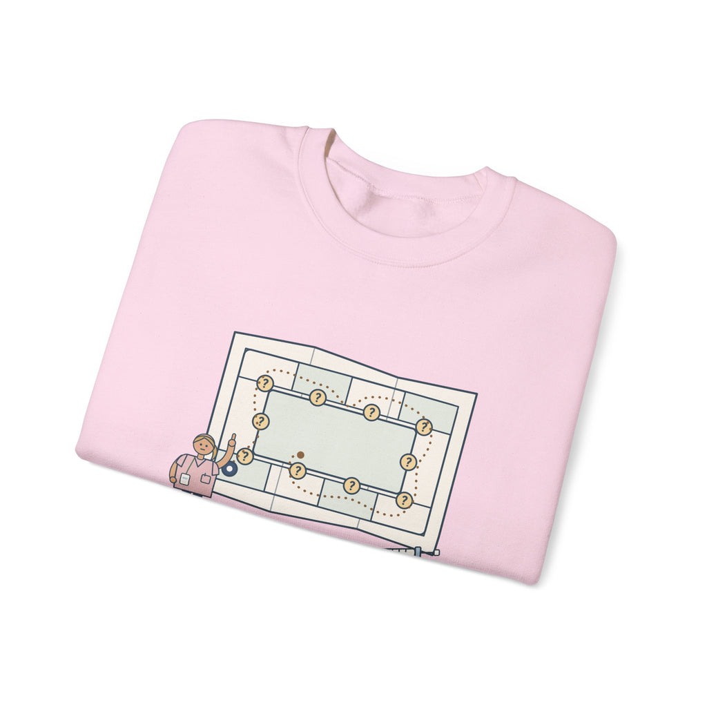 Float Pool Nurse Crewneck Sweatshirt - Where Does This Unit Keep the Flushes?