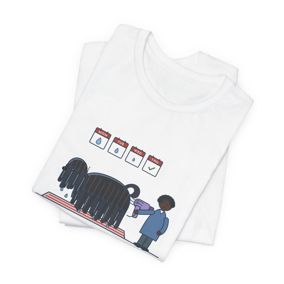 Puli Dog T-Shirt - Came In From the Rain on Monday, Dried by Thursday