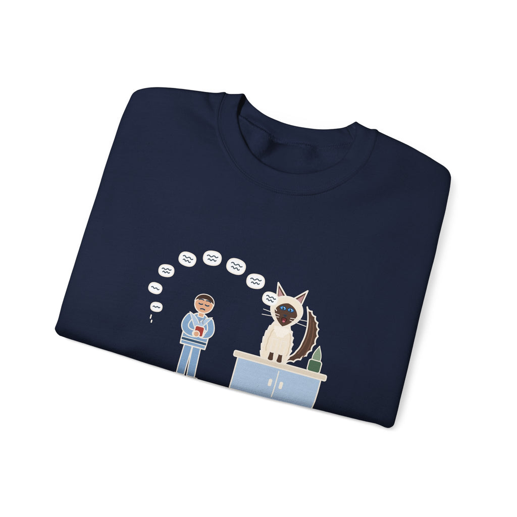 Balinese Cat Crewneck Sweatshirt - The Balinese Replied for Ten Minutes