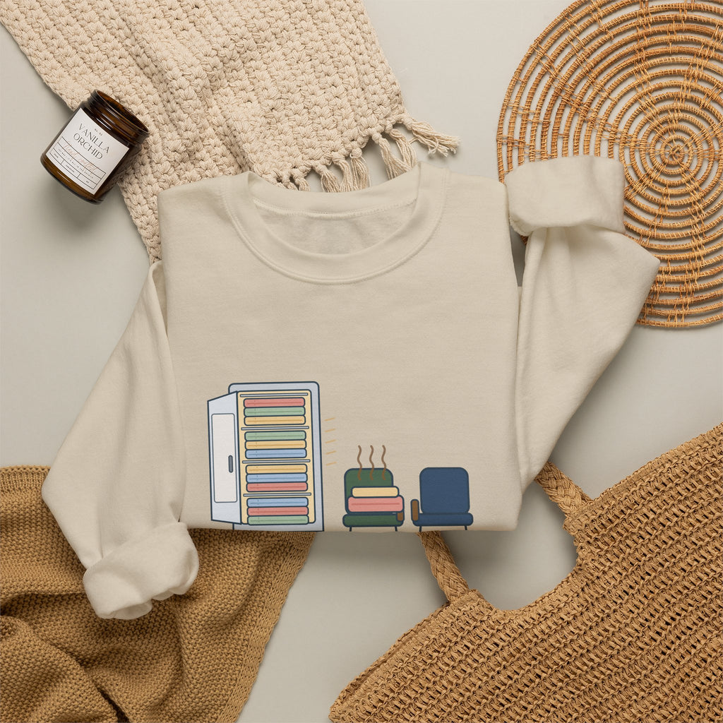 Chaplain Crewneck Sweatshirt - Mostly I Listen. Sometimes I Find Warm Blankets.
