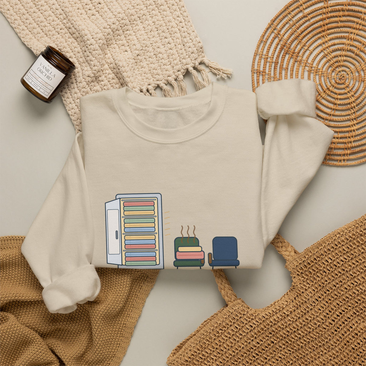 Chaplain Crewneck Sweatshirt - Mostly I Listen. Sometimes I Find Warm Blankets.