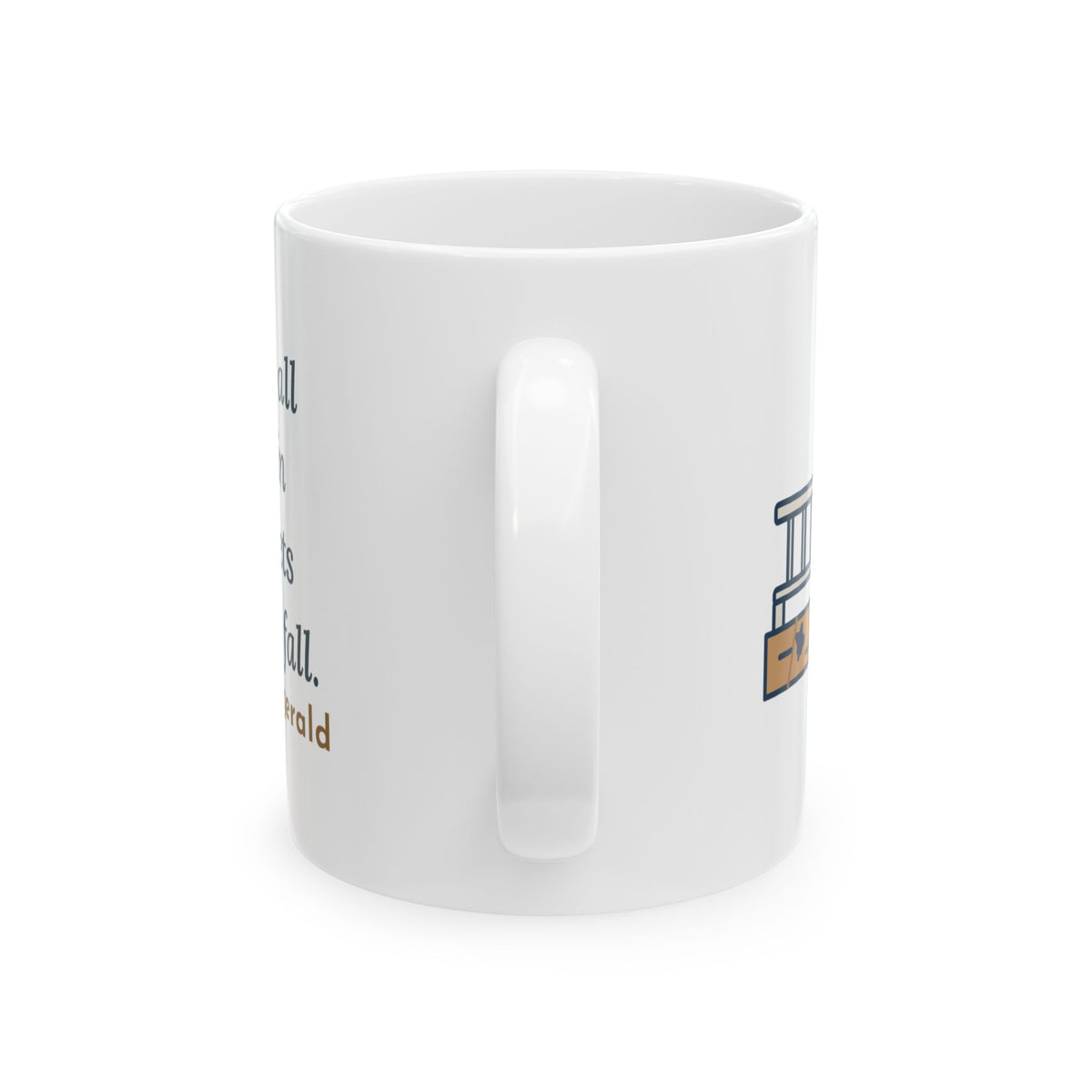 Fitzgerald Quote Mug, Life Starts All Over Again When It Gets Crisp, Fall Porch Morning Coffee Mug 11oz