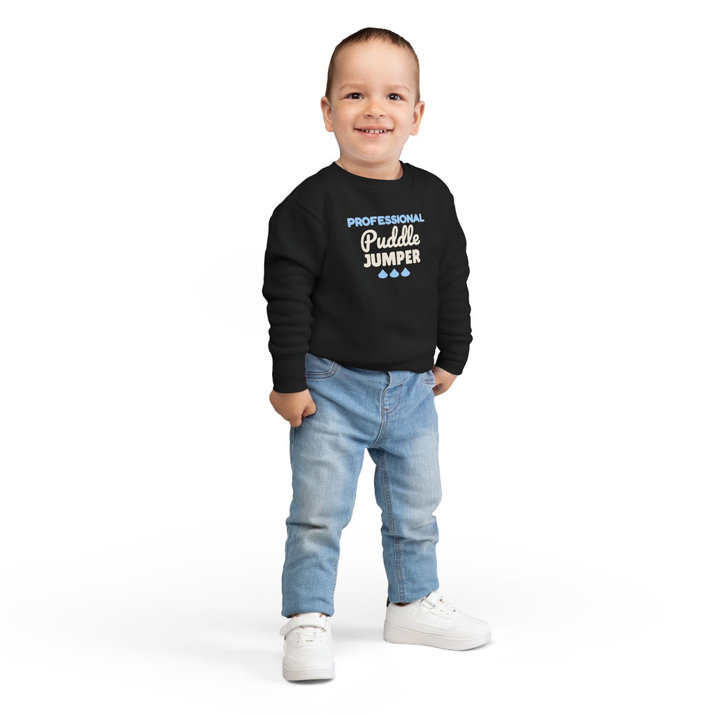 Professional Puddle Jumper Toddler Sweatshirt, Rainy Day Crewneck