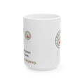 Large Burn Nurse Coffee Mug 15oz - Ninety Degrees in the Room. Gowned Up Anyway.