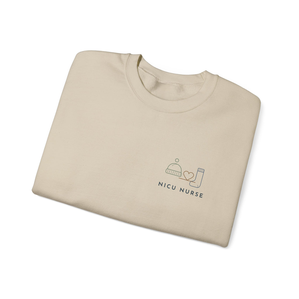 NICU Nurse Sweatshirt, Neonatal Nurse Crewneck, NICU Nurse Gift, Minimalist Nurse Christmas Gift, Sand or Light Blue