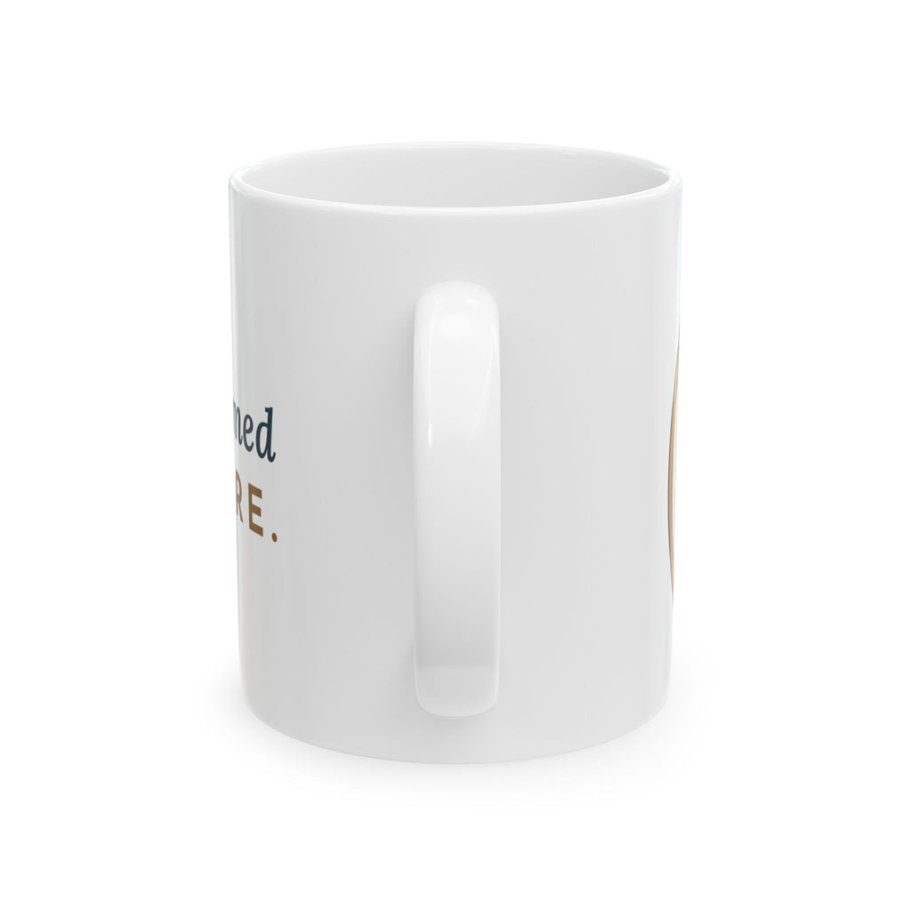 Gray Tabby Cat Coffee Mug - Forehead M Initial, Nature's Own Letter Cat Lover Mug
