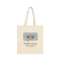 SLP Tote Bag - Tongue Tip Up, Try Again Speech Therapy Gift Tote