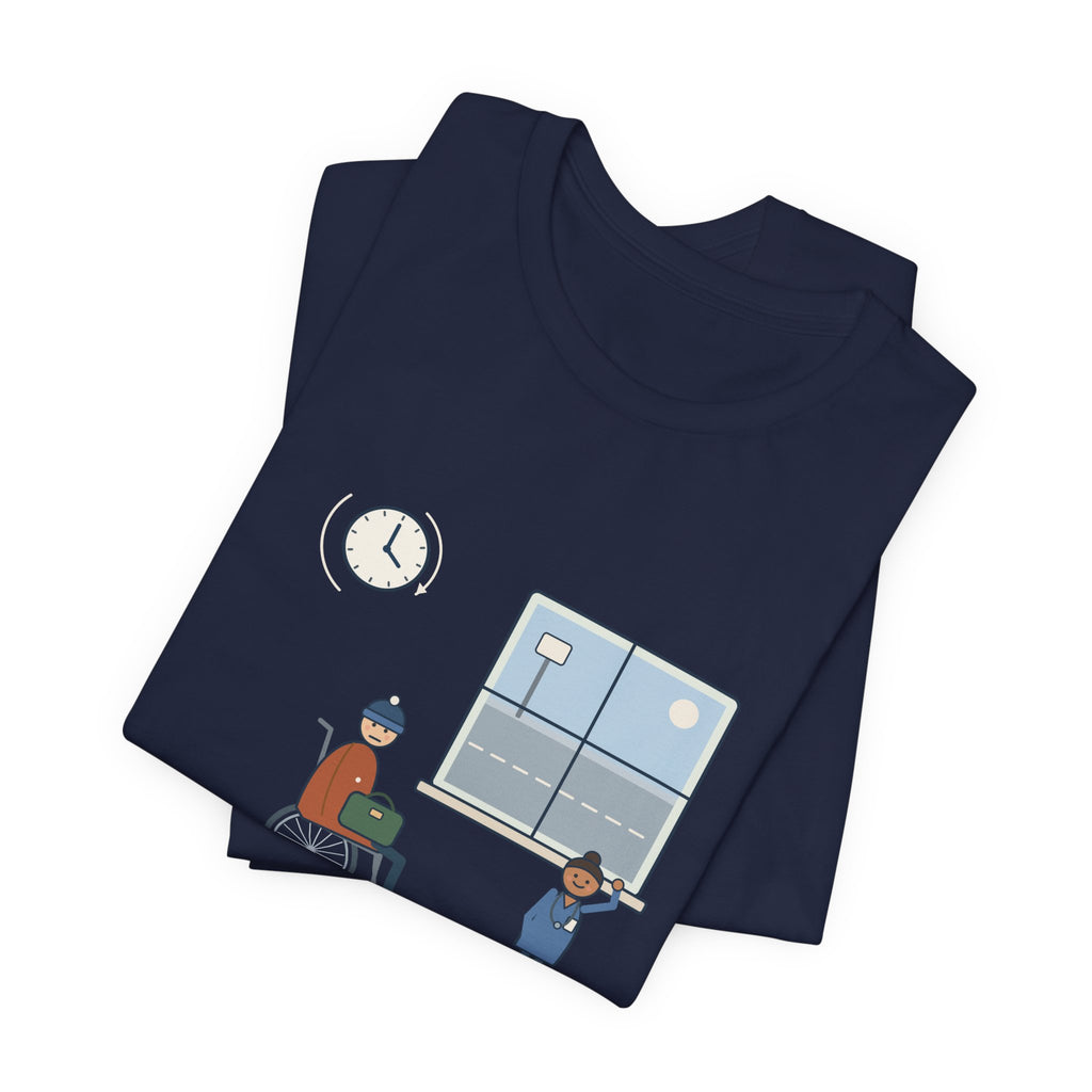 Med-Surg Nurse T-Shirt - The Discharge Is Done. The Ride Is On the Way. Funny Floor Nurse Tee