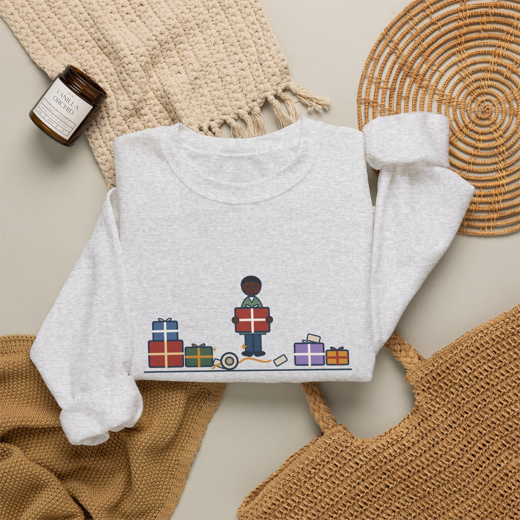 Funny Christmas Crewneck Sweatshirt - The Tape Was Under the Last Gift