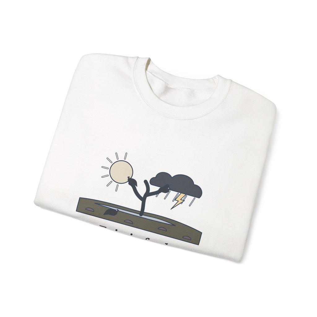 Fair Is Foul and Foul Is Fair Sweatshirt, Gothic Shakespeare Quote Crewneck with Twisted Heath Tree