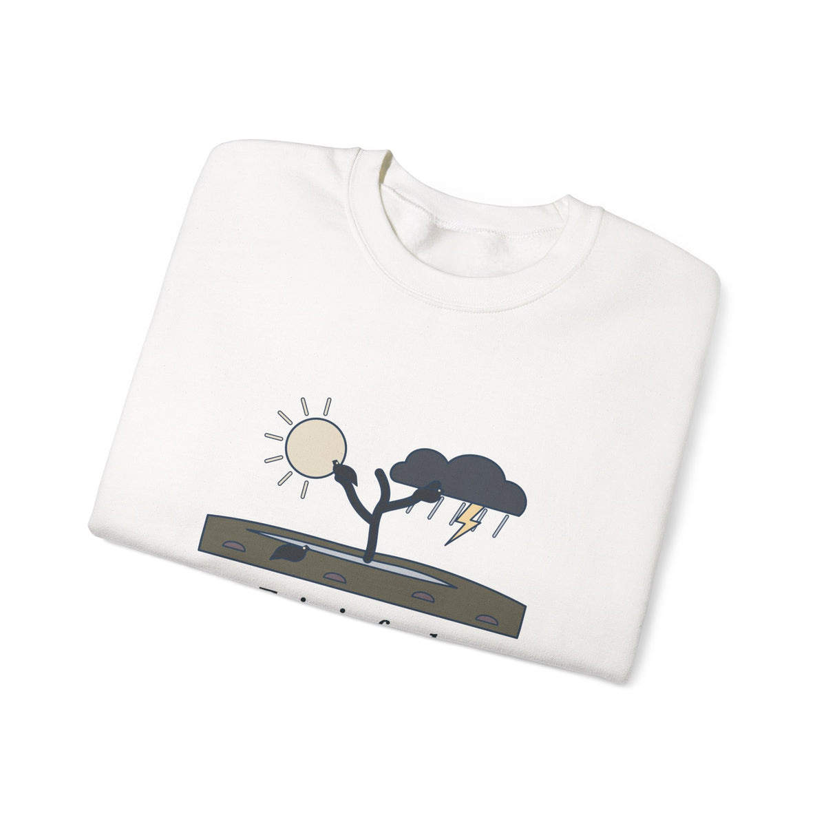 Fair Is Foul and Foul Is Fair Sweatshirt, Gothic Shakespeare Quote Crewneck with Twisted Heath Tree