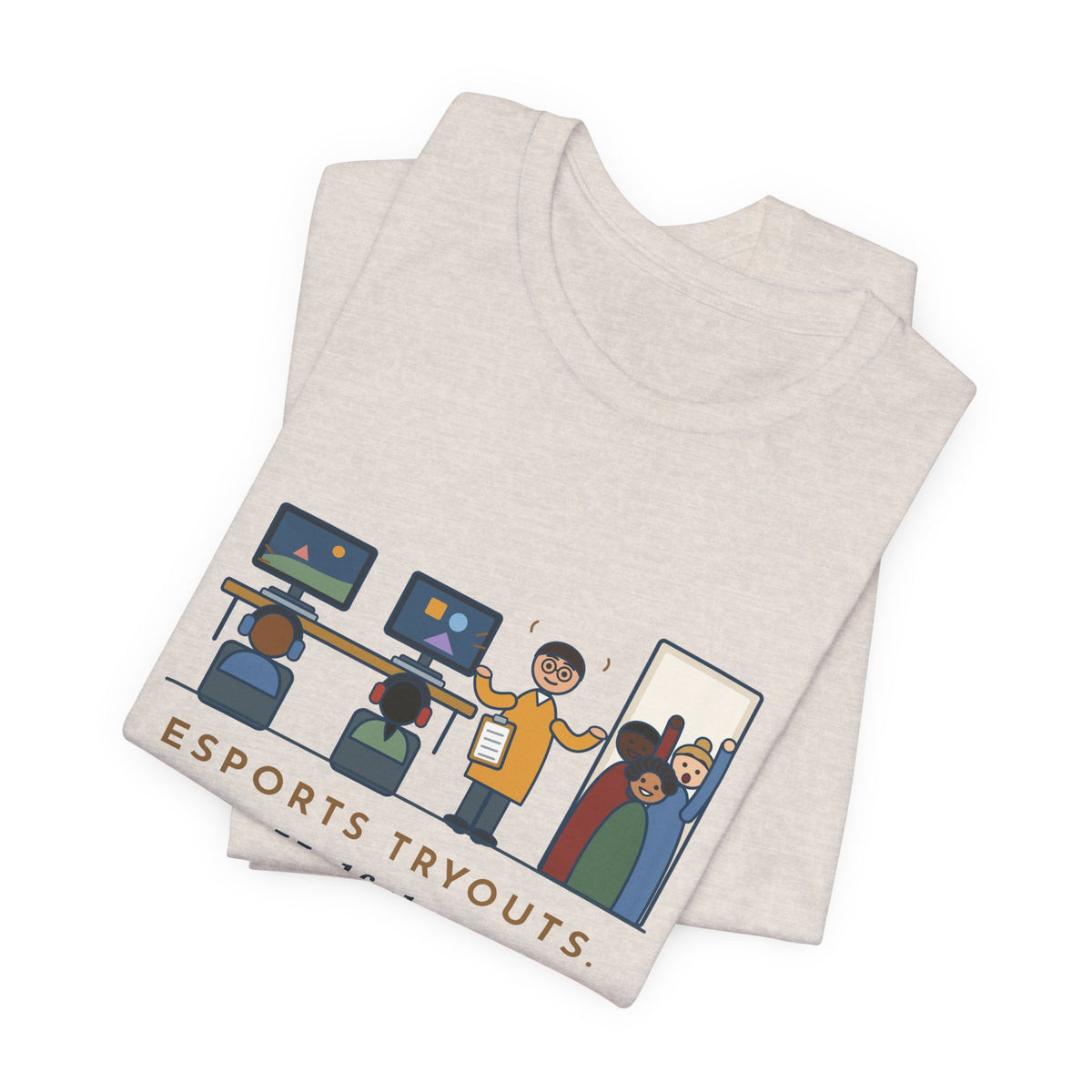 Esports Club Adviser T-Shirt - Esports Tryouts, Half the Parents Want It to Count as PE Funny Tee