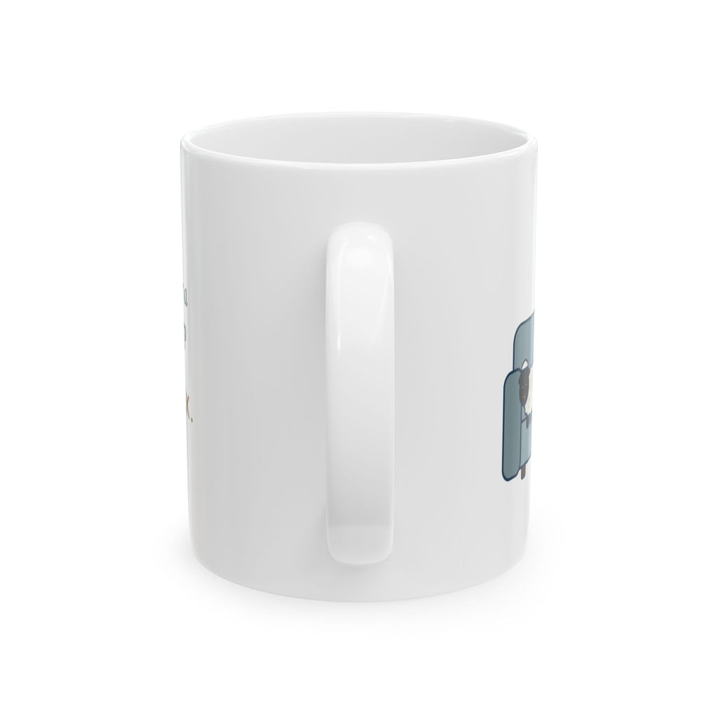 Selkirk Rex Coffee Mug - Mistaken for a Stuffed Sheep