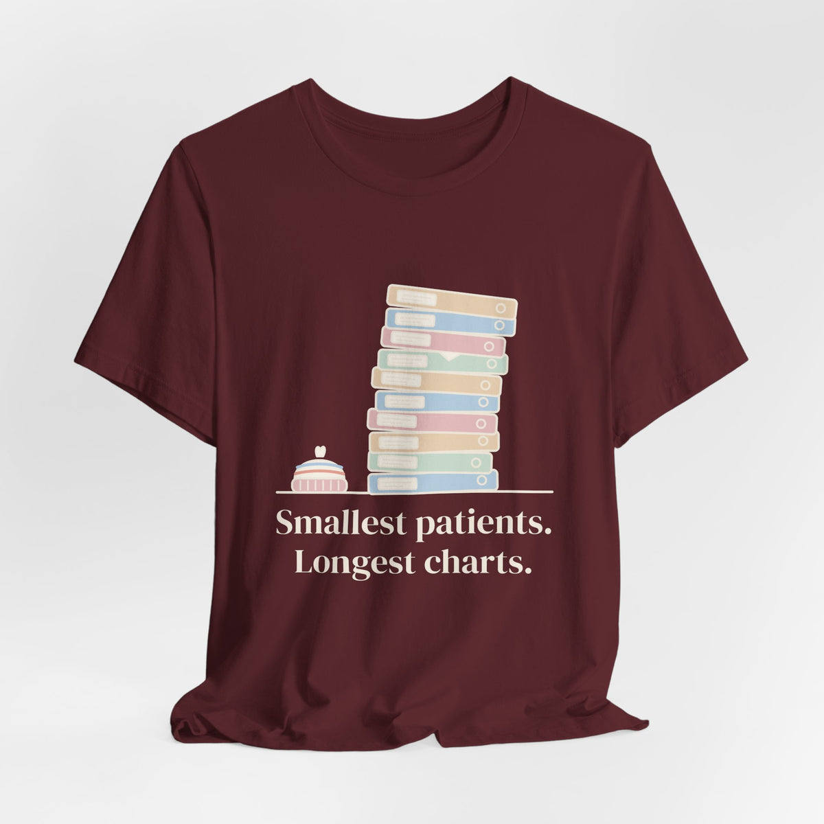 NICU Nurse Shirt - Smallest Patients. Longest Charts. Funny Neonatal Nurse T-Shirt Gift