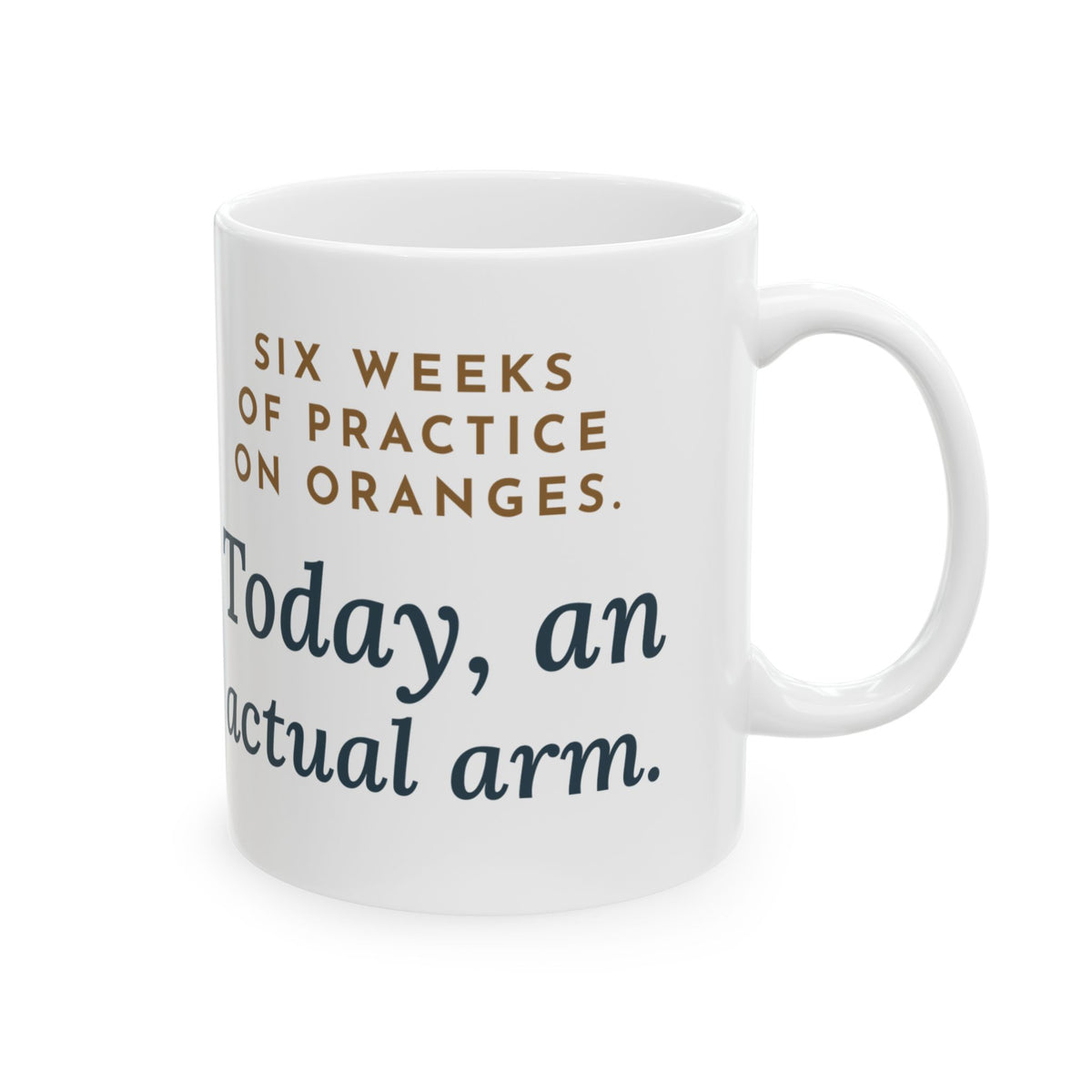 Clinical Nursing Instructor Coffee Mug - Six Weeks of Practice on Oranges