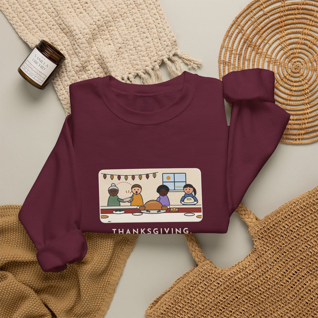 Thanksgiving Sweatshirt, Made Two Quarts of Gravy, Ran Out Before the Potatoes Came Around, Funny Empty Gravy Boat Crewneck