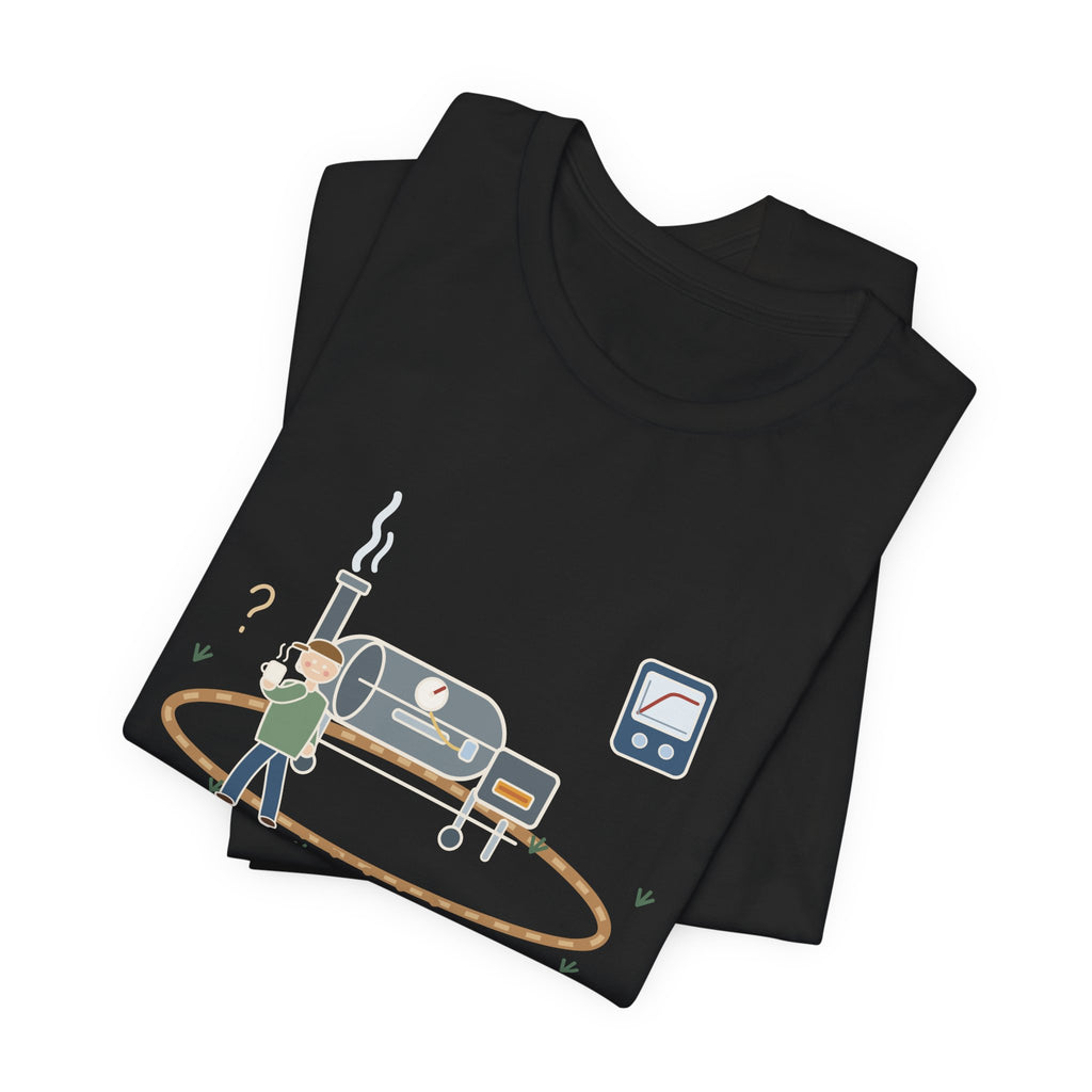 BBQ Smoker T-Shirt - Brisket Stall. Pacing the Yard. Funny Pitmaster Dad Tee