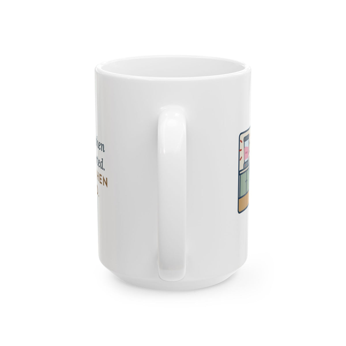 Large 15oz Korat Mug - Blender Exit and Return Silver-Blue Green-Eyed Cat Gift