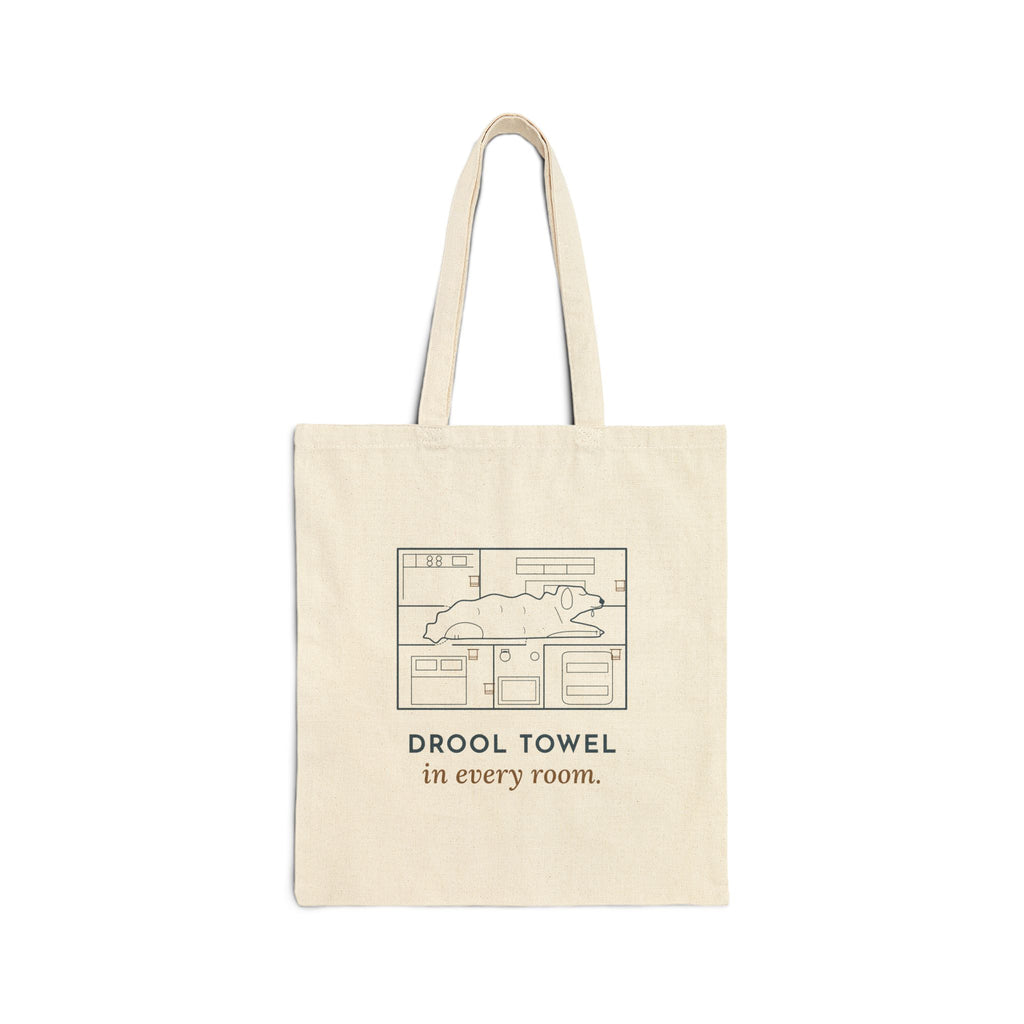 Newfie Tote Bag - Drool Towel in Every Room Newfoundland Dog Owner Tote