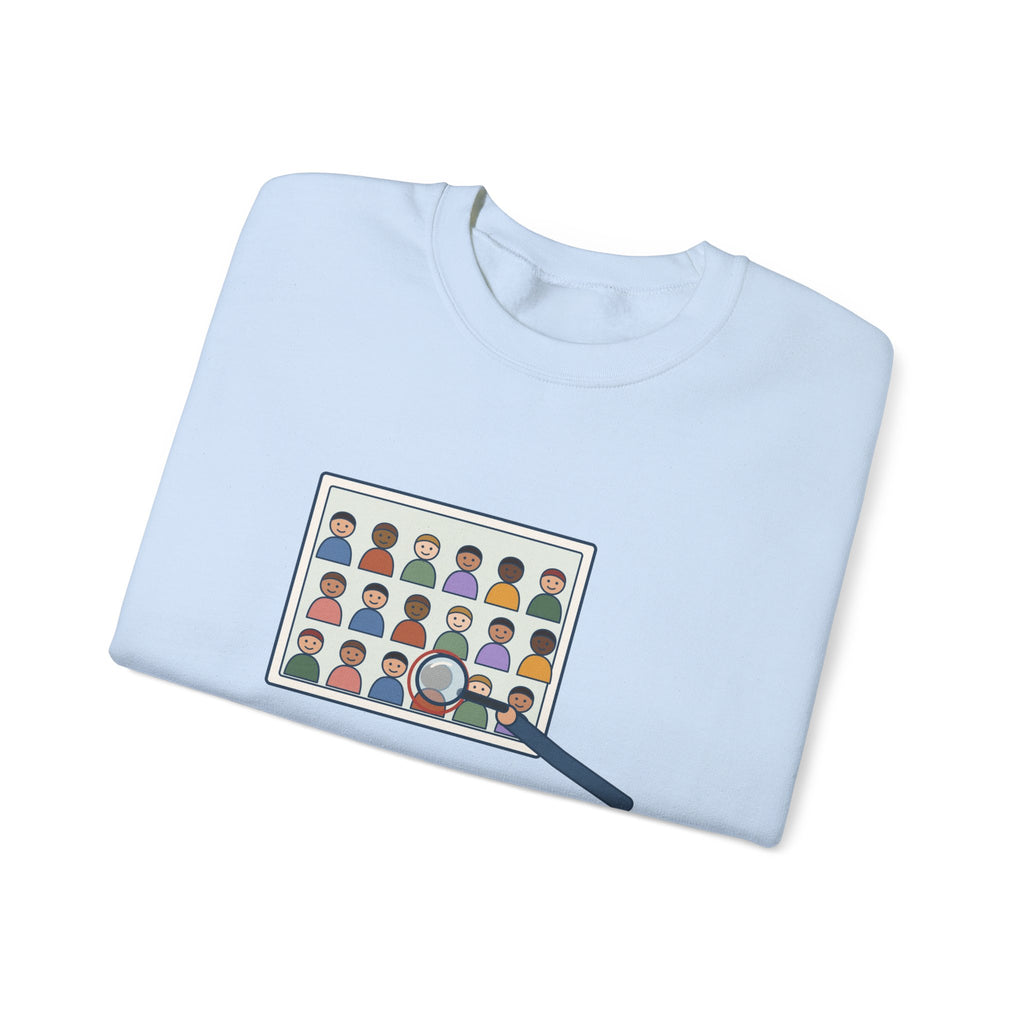 Yearbook Staff Crewneck Sweatshirt - Who's the Kid in Row Three?