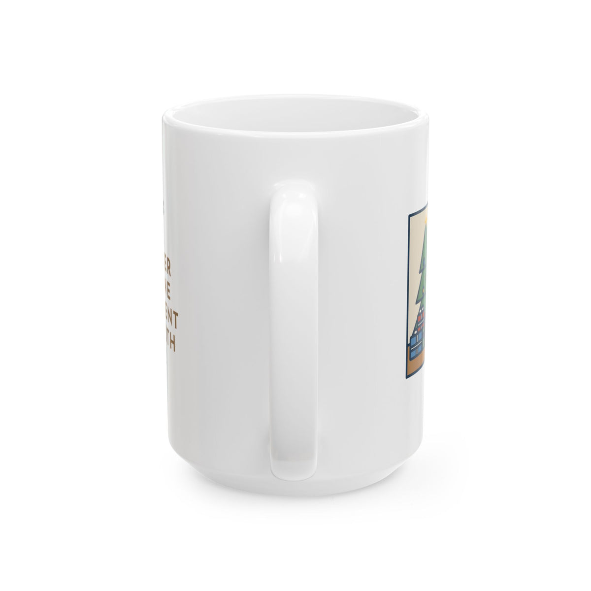 The Toddler Opened One Gift and Spent an Hour with the Bow 15oz Mug, Large Funny Christmas Morning Coffee Mug