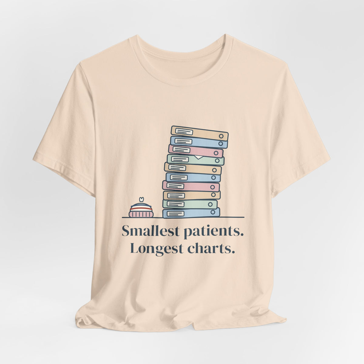 NICU Nurse Shirt - Smallest Patients. Longest Charts. Funny Neonatal Nurse T-Shirt Gift