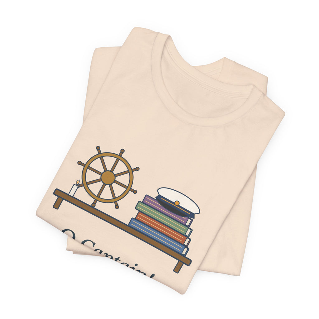 Walt Whitman Quote T-Shirt, O Captain My Captain, Teacher Captain's Desk Tee